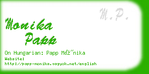 monika papp business card